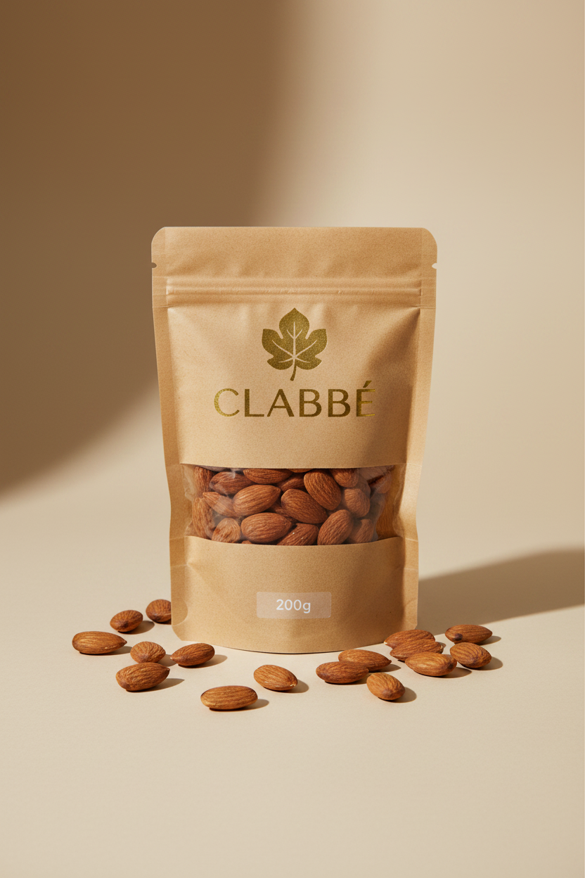 Clabbé Kraft Pouch – Almendras dispersas