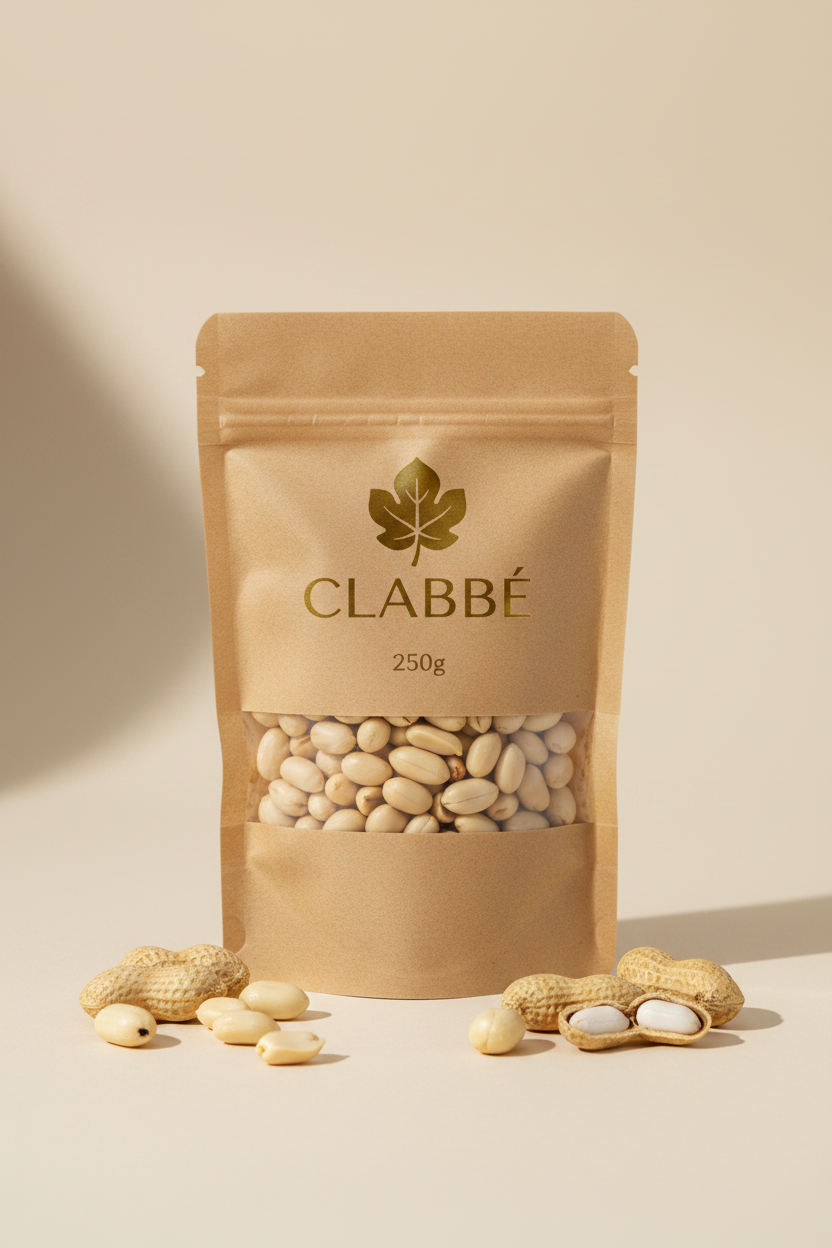 Clabbé Kraft Pouch – Maní enteros y partidos