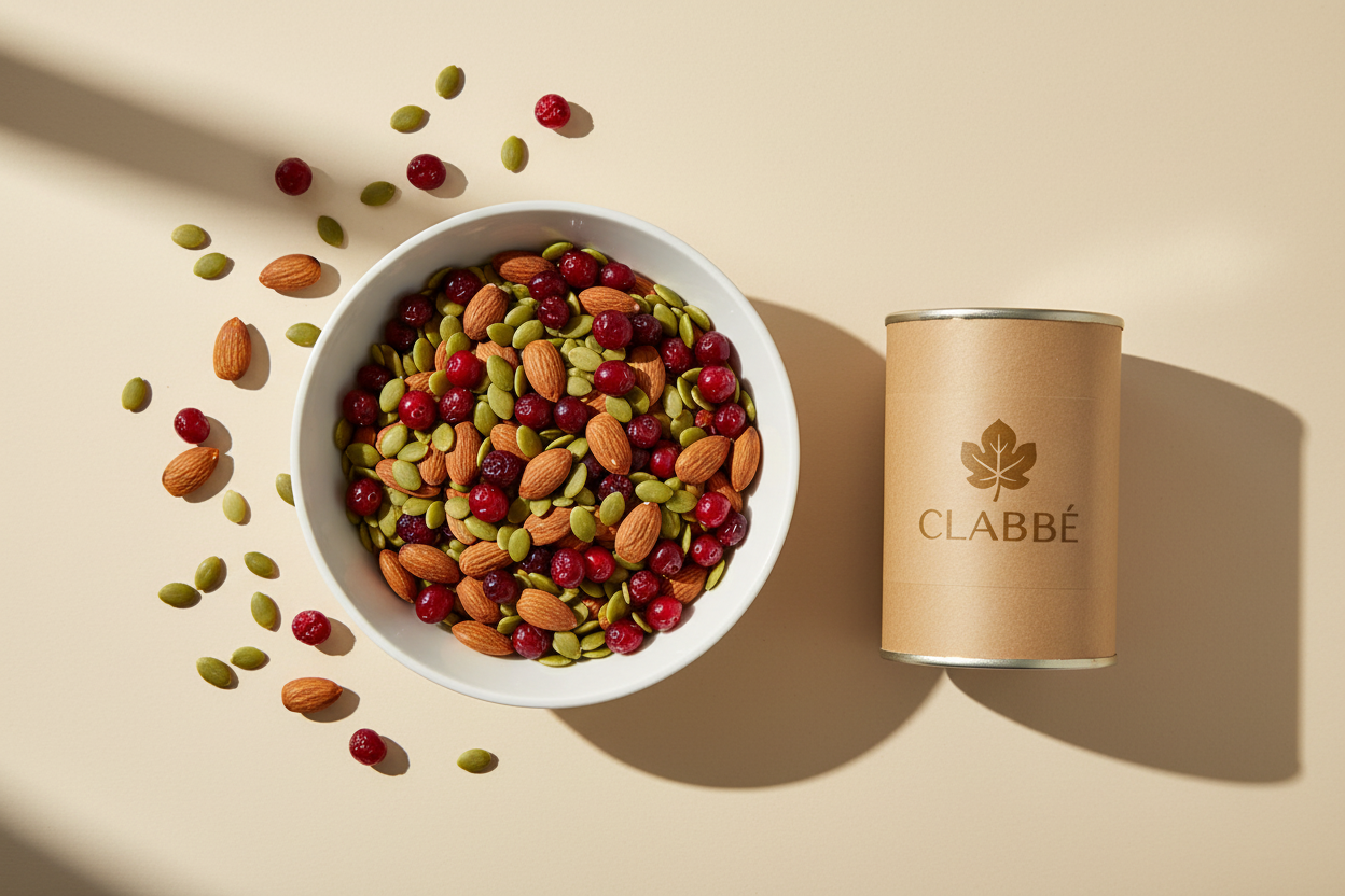 Editorial Clabbé - Flat Lay con logo en pote